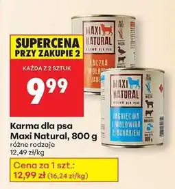 Biedronka Karma dla psa Maxi Natural, 800 g oferta