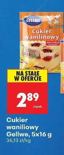 Biedronka Cukier waniliowy Gellwe, 5x16 g oferta