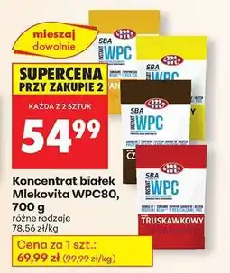 Biedronka Koncentrat białek Mlekovita WPC80, 700 g oferta