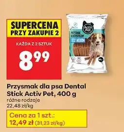 Biedronka Przysmak dla psa Dental Stick Activ Pet 400 g oferta