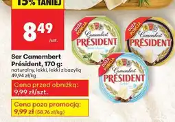 Biedronka Ser Camembert Président, 170 g oferta