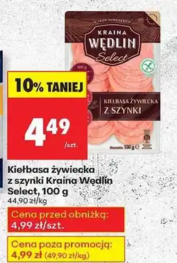 Biedronka Kiełbasa żywiecka z szynki Kraina Wędlin Select , 100 g oferta