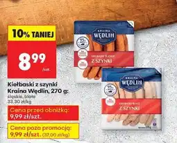 Biedronka Kiełbaski z szynki Kraina Wędlin, 270 g oferta