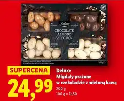 Lidl Deluxe Migdały prażone w czekoladzie z mieloną kawą oferta