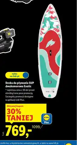 Lidl Deska do pływania SUP oferta