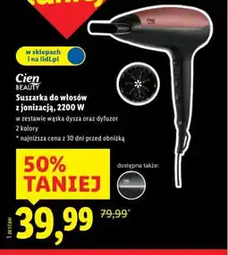 Lidl Suszarka do włosów Cien Beauty oferta