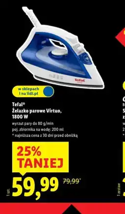 Lidl Tefal Zelazko parowe Virtuo oferta