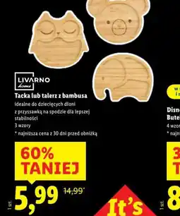 Lidl Tacka lub talerz z bambusa oferta