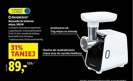 Lidl SILVERCREST Maszynka do mielenia Mięsa oferta