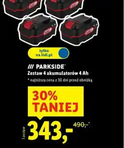 Lidl PARKSIDE Zestaw akumulatorów oferta