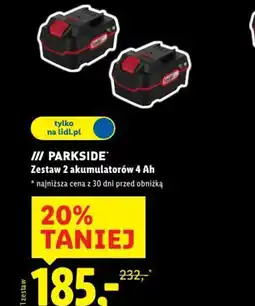 Lidl Zestaw 2 akumulatorów oferta