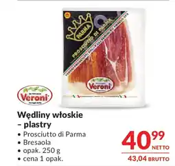 Makro Wędliny włoskie - plastry oferta