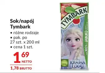Makro Sok/napój Tymbark oferta