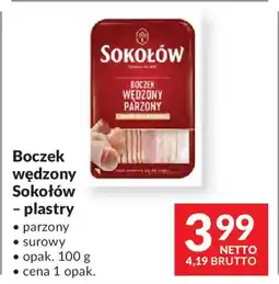 Makro Boczek wędzony Sokołów - plastry oferta
