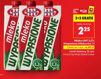 Mleko UHT 3,2% Wypasione Mlekovita