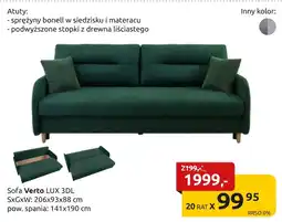 Black Red White Sofa Verto oferta