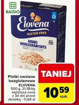 Carrefour Płatki owsiane Elovena oferta