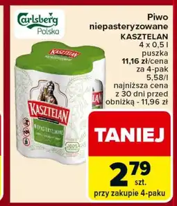 Carrefour Piwo Kasztelan oferta