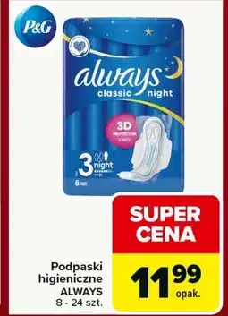 Carrefour Podpaski Always oferta