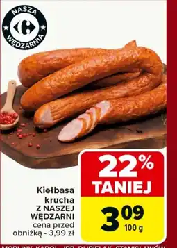Carrefour Kiełbasa Z Naszej Wędzarni oferta