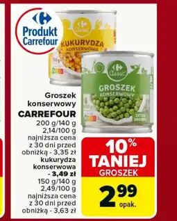 Carrefour Groszek konserwowy Carrefour oferta