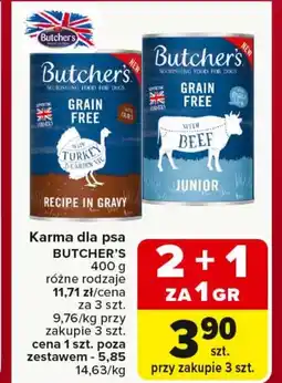 Carrefour Karma dla psa Butcher's oferta