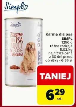 Carrefour Karma dla psa Simpl oferta