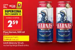 Biedronka Piwo Harnaś oferta