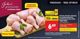 Świeże udo lub podudzie kurczaka pakowane Mega Paka