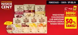 Biedronka Chłodzone lub mrożone pierogi i uszka nasze smaki oferta