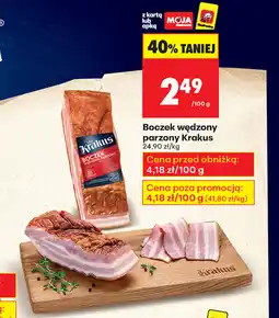 Biedronka Boczek wędzony parzony Krakus oferta