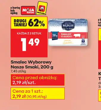 Biedronka Smalec Wyborowy oferta