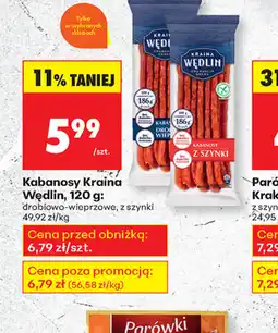 Biedronka Kabanosy Kraina Wędlin oferta
