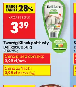 Biedronka Twaróg Klinek półtłusty oferta