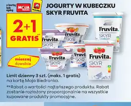 Biedronka Jogurty w kubeczku Skyr Fruvita oferta