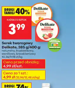 Biedronka Serek twarogowy Delikate oferta