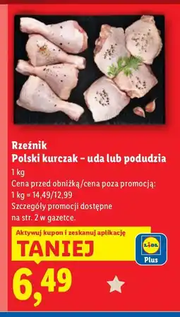 Lidl Polski kurczak - uda lub podudzia Rzeźnik oferta