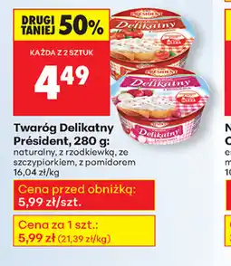 Biedronka Twaróg Delikatny Président oferta