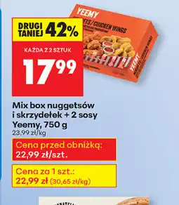 Biedronka Mix box nuggetsów i skrzydełek Yeemy oferta