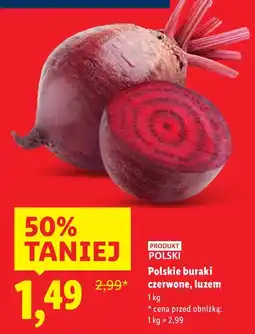 Lidl Polskie buraki czerwone luzem Lidl oferta
