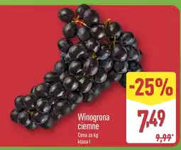 ALDI Winogrona ciemne Klasa I Aldi oferta