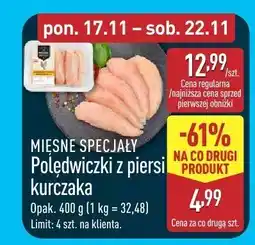 ALDI Polędwiczki z piersi kurczaka Mięsne Specjały oferta
