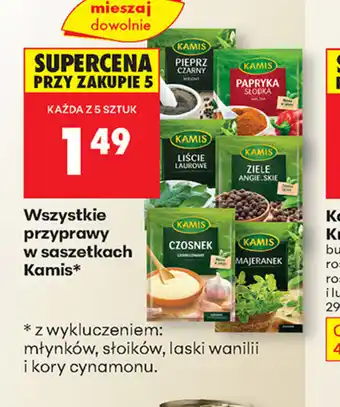 Biedronka Przyprawy Kamis oferta