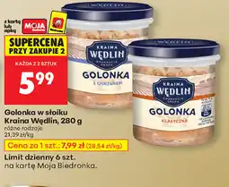 Biedronka Golonka w słoiku oferta