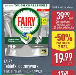 ALDI Tabletki do zmywarki Fairy oferta