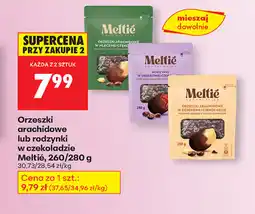 Biedronka Orzeszki arachidowe lub rodzynki w czekoladzie Meltié oferta