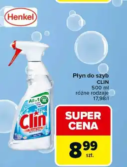 Carrefour Płyn do mycia szyb Clin oferta