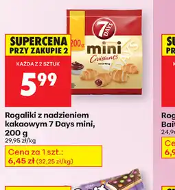 Biedronka Rogaliki z nadzieniem kakaowym 7 Days mini oferta