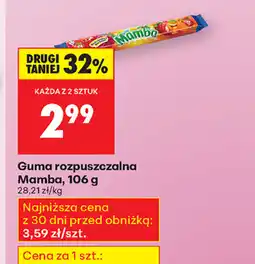 Biedronka Guma rozpuszczalna Mamba oferta