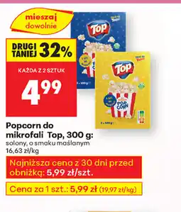 Biedronka Popcorn do mikrofalii Top oferta